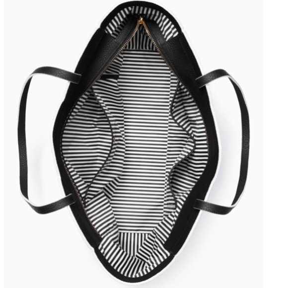 Kate spade leewood rain place black tote scalloped - Picture 7 of 8